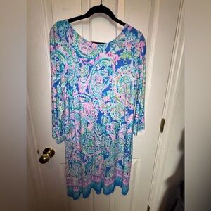 Lilly Pulitzer Ophelia Swing Dress in Dream Team size Large